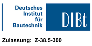 Zertifizierung des deutsche Institut für Bautechnik